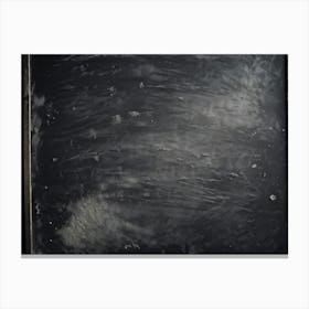 An Extreme Closeup View Of A Smudged Bare Black Slate Chalkboard Revealing The Subtle Nuances Of 2 1 Canvas Print