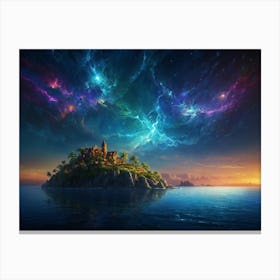 Island In The Sky 3 Canvas Print