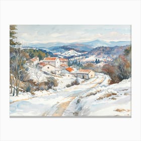 Winter Village 2 Canvas Print