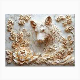 Beautiful Animal 3d 2 Canvas Print