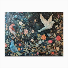 Contemporary Artwork Inspired By William Morris 2 Canvas Print
