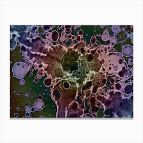 Watercolor Abstraction Purple Splashes 1 Canvas Print