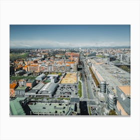 Milan City Print, Cityscape Wall Art. Canvas Print