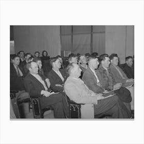 Farmers Who Are Leaders In Their Communities At Meeting To Discuss Aaa (Agricultural Adjustment Administratio Canvas Print