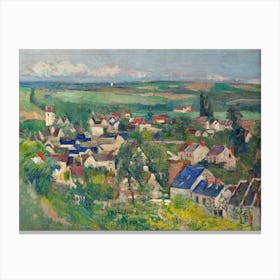 Auvers, Panoramic View, Paul Cézanne Canvas Print