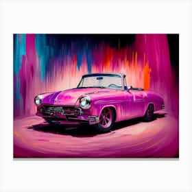 Pink Car Canvas Print