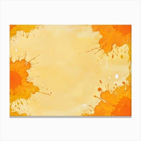 Watercolor Splashes Background 3 Canvas Print