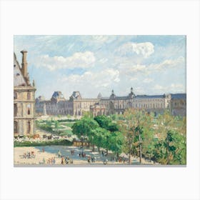 Place Du Carrousel, Paris (1900), Camille Pissarro Canvas Print