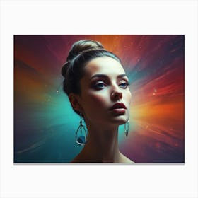 Surreal woman look Canvas Print