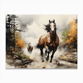 Forest Gallop Canvas Print