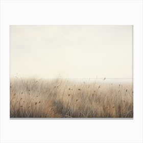 Seaside Grasses Painting Canvas Print