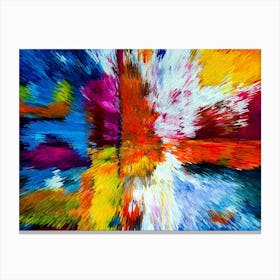 Acrylic Extruded Painting 74 Canvas Print