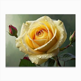 Yellow Rose Canvas Print