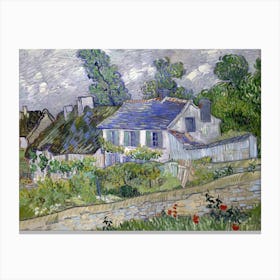 Houses At Auvers (1890), Vincent Van Gogh Canvas Print