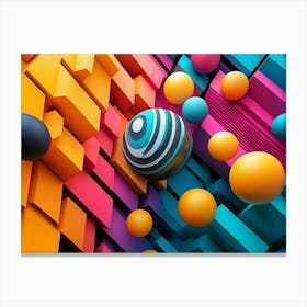 Colorful Spheres Canvas Print