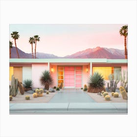 California Dreaming - Retro Palm Springs Canvas Print