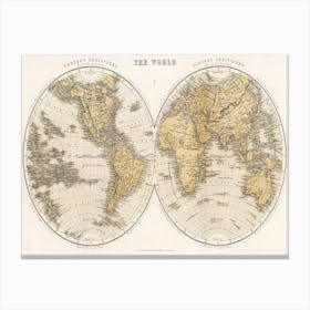 A Cyclopedia Of Geography, Descriptive And Physical, Forming A New General Gazetteer Of The World And Dictionary Of Pronunciation, Etc (1859) Canvas Print