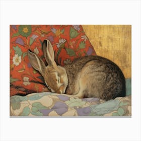 Sleeping Bunny Canvas Print