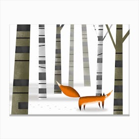 Winter Fox Canvas Print