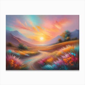 Sunset Road Canvas Print