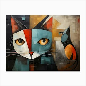 Cubism Cat 3 Canvas Print