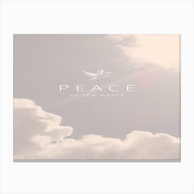 Simple Minimalist Instagram Story Peace Quote With Sky And Dove Bird 20230922 150731 0000 Canvas Print