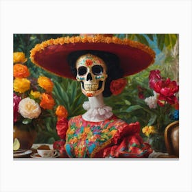 Mexican Catrina Canvas Print