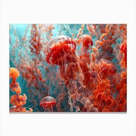 Jellyfish Flower Canvas Print