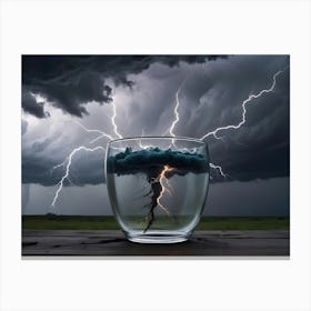 Lightning In A Glass 1 Canvas Print