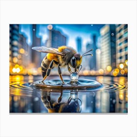 In A Cinematic Macro Vignette Seize The Decisive (2) Canvas Print