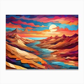 Abstract Landscape Painting 2 Canvas Print