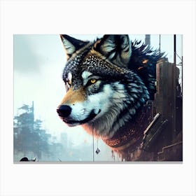 Wolf art 18 Canvas Print