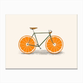 Orange Wheels Canvas Print