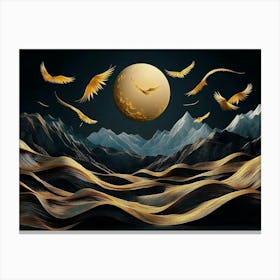 Golden Eagles 1 Canvas Print