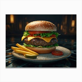 Game Of Thrones Burger Canvas Print