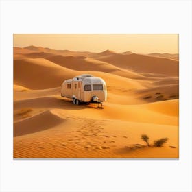 Rv In The Desert 2 Canvas Print