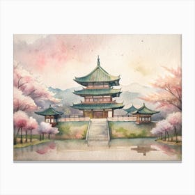 Asian Pagoda Canvas Print