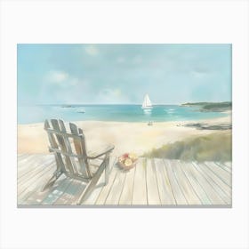 Beach Chair Canvas Print