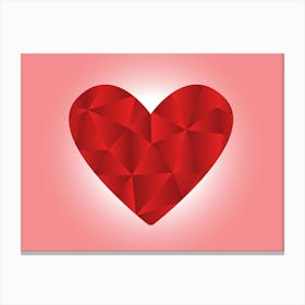 Heart Shaped Art Canvas Print