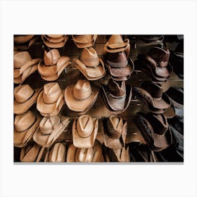 Cowboy Hats Canvas Print
