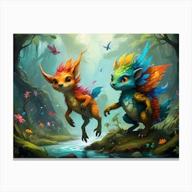 Rainbow Creatures #5 Canvas Print