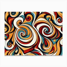 Abstract Swirls 5 Canvas Print