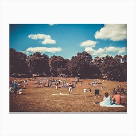 The Day Of Summer At The Park England Canvas Print
