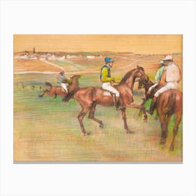 Race Horses, Edgar Degas Canvas Print