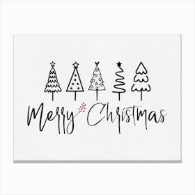 Merry Christmas Canvas Print