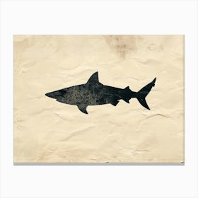 Angel Shark Silhouette 2 Canvas Print