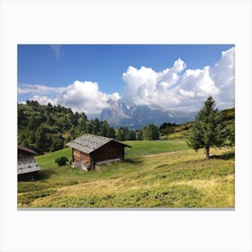 Hut in the Mountains Canvas Print