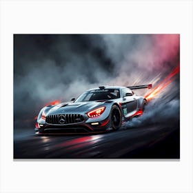 Mercedes Amg Gt Racing Car Canvas Print