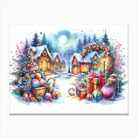 Christmas Village 8 Canvas Print