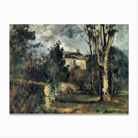 Hilltop Heaven Painting Inspired By Paul Cezanne Canvas Print